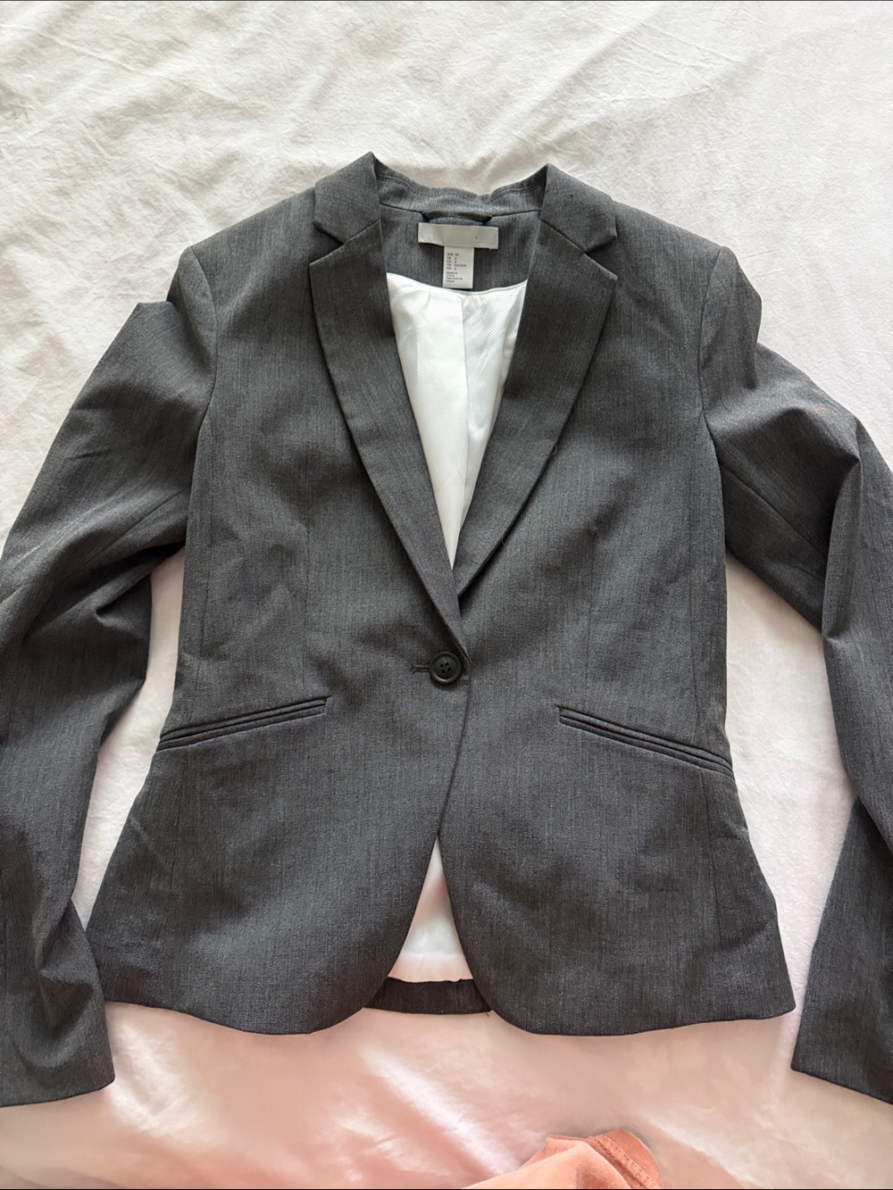 H&M Gray Textured Women's Blazer